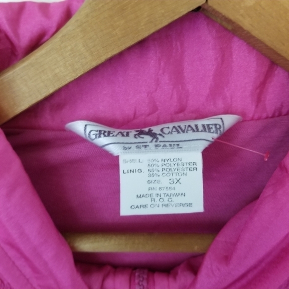 Vintage 2 Piece Pink Tracksuit Set From 90s Mixed Texture Panels Size 3x - Picture 5 of 9